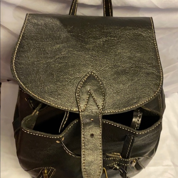 Moroccan Leather Journey Backpack - Picture 11 of 14